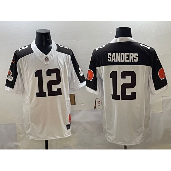 Mens Youths Kids Womens Shedeur Sanders Jersey Brown White Stitched